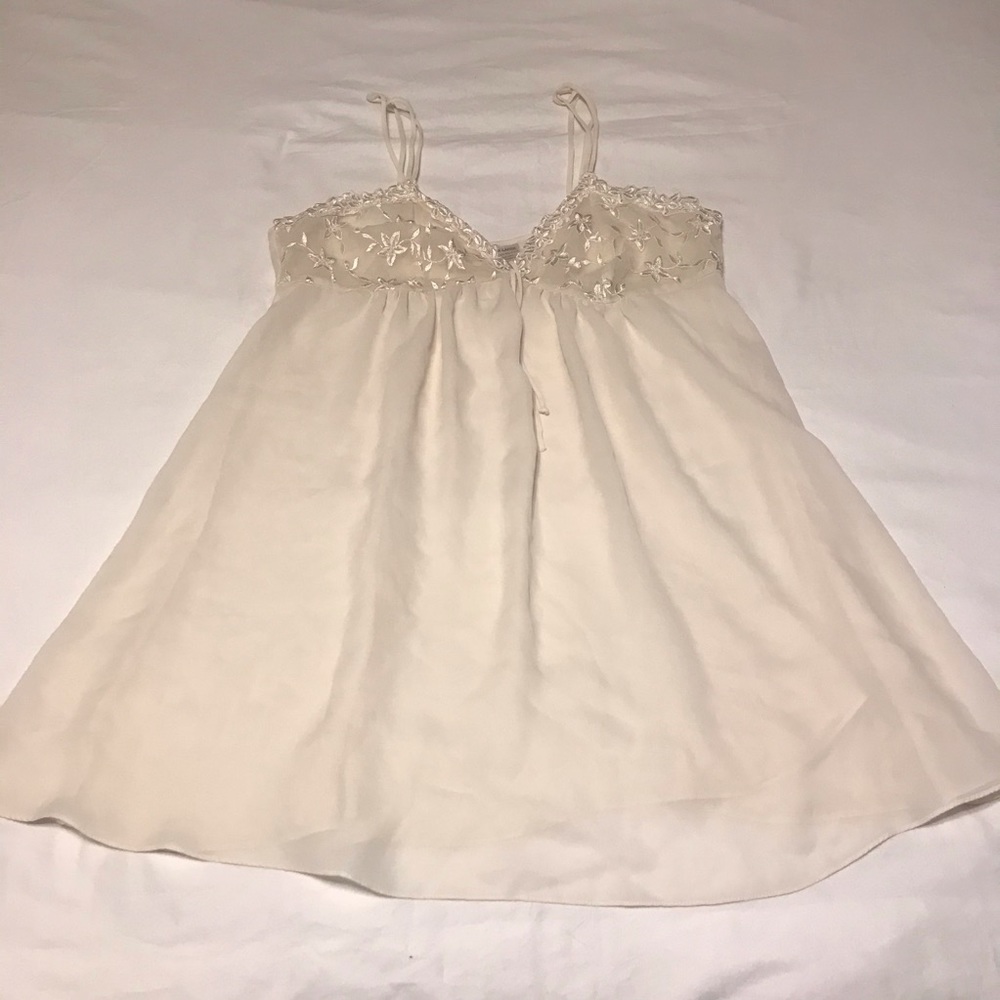 Semi Sheer Off White Nightie